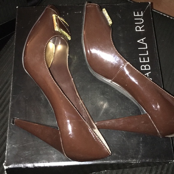 Brown Patent Leather Heel - Picture 5 of 6
